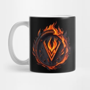 Burning V logo Mug